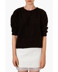 Topshop Textured Sweater Black 6