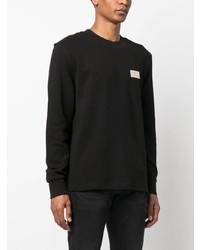 Calvin Klein Jeans Waffle Knit Cotton Sweatshirt