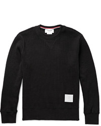 Thom Browne Waffle Knit Cotton Sweatshirt