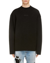 Balenciaga Wi Fi Jacquard Wool Blend Sweater