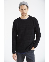 Urban Outfitters Your Neighbors Open Knit Drop Tail Crew Neck Sweater