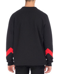 Givenchy Zigzag Band Crewneck Sweatshirt