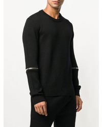 Les Hommes Zip Embellished Sweater