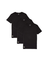 Lacoste 3 Pack Essentials Crewneck T Shirts