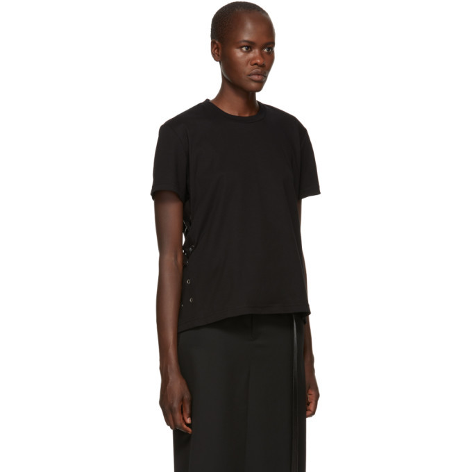 Moncler Genius 6 Moncler Noir Kei Ninomiya Black Lace Up T Shirt, $333 ...