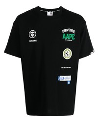 AAPE BY A BATHING APE Aape By A Bathing Ape Logo Patches Cotton T Shirt