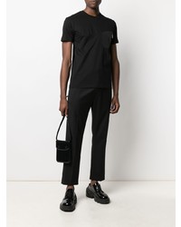 Les Hommes Asymmetric Panelled T Shirt