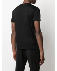 Les Hommes Asymmetric Panelled T Shirt