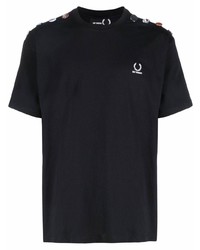 Raf Simons X Fred Perry Badge Detail Short Sleeved T Shirt