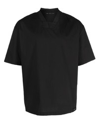 Low Brand Baseball Collar Cotton T Shirt