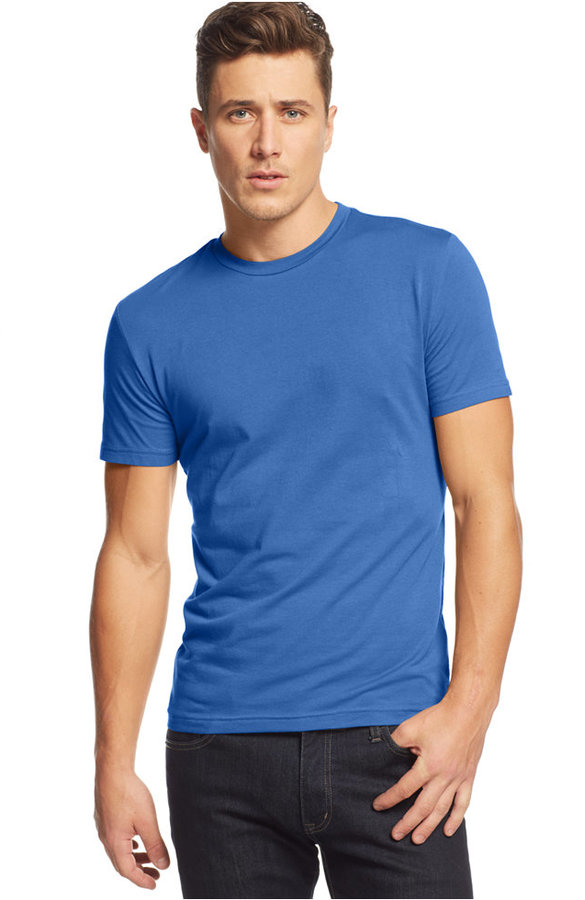 Alfani Big And Tall Solid Stretch Crew Neck T Shirt, $24 | Macy's ...