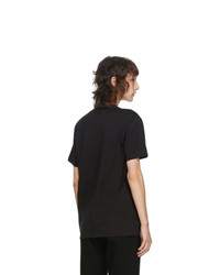AMI Alexandre Mattiussi Black Ami De Coeur Patch T Shirt