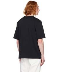 AMI Alexandre Mattiussi Black Ami De Cur T Shirt