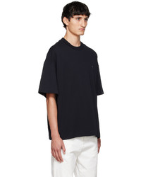 AMI Alexandre Mattiussi Black Ami De Cur T Shirt