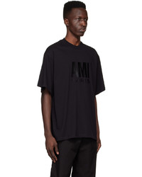 AMI Alexandre Mattiussi Black Ami Paris T Shirt
