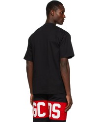 Gcds Black Basic Logo T Shirt