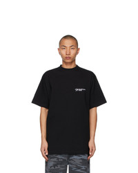 Balenciaga Black Corporate Medium Fit T Shirt