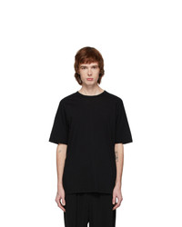 The Viridi-anne Black Cotton And Cashmere T Shirt
