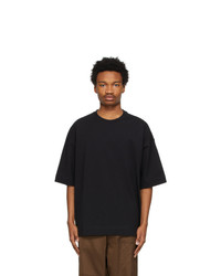 Dries Van Noten Black Cotton Oversized T Shirt