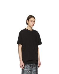 Sacai Black Cotton T Shirt