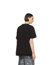 Sacai Black Cotton T Shirt