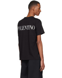 Valentino Black Cotton T Shirt