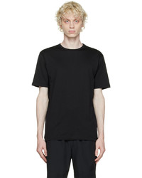 Sunspel Black Cotton T Shirt