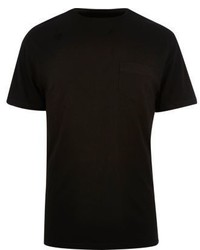 River Island Black Crew Neck T Shirt