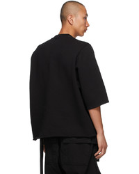 Rick Owens DRKSHDW Black Cropped Jumbo T Shirt