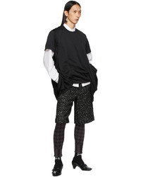 Comme Des Garcons Homme Plus Black Cut Out T Shirt