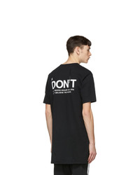 11 By Boris Bidjan Saberi Black Dont T Shirt