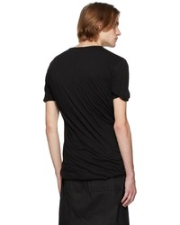 Rick Owens Black Double Short Sleeve T Shirt