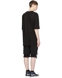 Helmut Lang Black Drawcord T Shirt