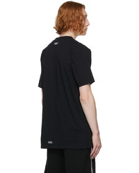 Marcelo Burlon County of Milan Black Embroidered Cross T Shirt
