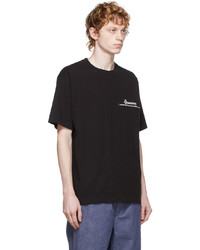 Brownstone Black Embroidered Cut Sew Readymade T Shirt