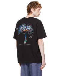 Brownstone Black Embroidered Cut Sew Readymade T Shirt