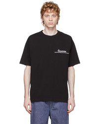 Brownstone Black Embroidered Cut Sew Readymade T Shirt