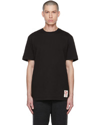 Golden Goose Black Embroidered Patch T Shirt