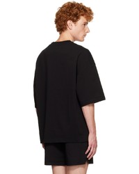 LE17SEPTEMBRE Black Embroidered T Shirt