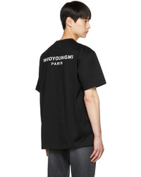 Wooyoungmi Black Embroidered T Shirt