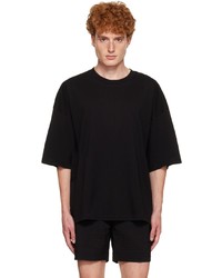 LE17SEPTEMBRE Black Embroidered T Shirt