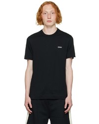 Zegna Black Embroidered T Shirt