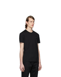 Dolce and Gabbana Black Essential Logo Patch T Shirt