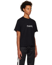 PALMER Black Frilly T Shirt