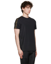 Versace Underwear Black Greca Tech T Shirt