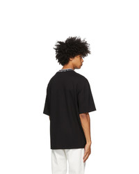 Acne Studios Black Jacquard Logo T Shirt
