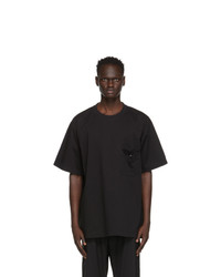 Y-3 Black Jersey Pocket T Shirt