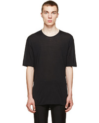 Maison Margiela Black Jersey Silk T Shirt