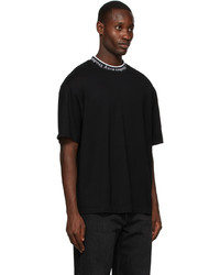 Acne Studios Black Logo Collar T Shirt