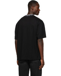 Acne Studios Black Logo Collar T Shirt